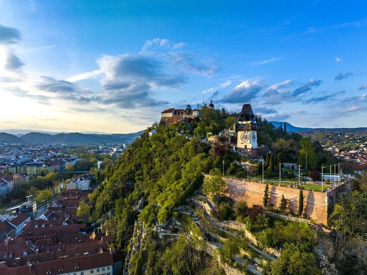 Schlossberg, em Graz, na Áustria