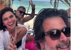 Murilo Benício posa na praia com Giovanna Antonelli: 