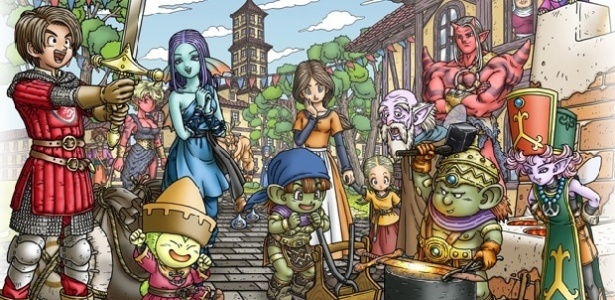 Último jogo da série, "Dragon Quest X" foi um RPG Online para PC, Android e consoles da Nintendo - Divulgação