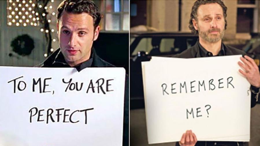 Andrew Lincoln em original e sequencia de "Simplesmente Amor" - Reprodução