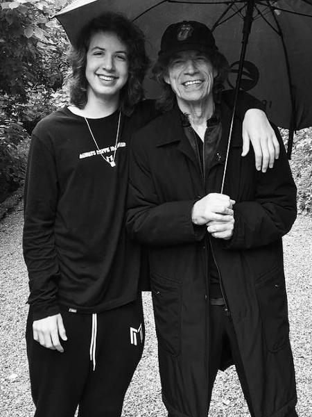 Lucas e Mick Jagger - Instagram