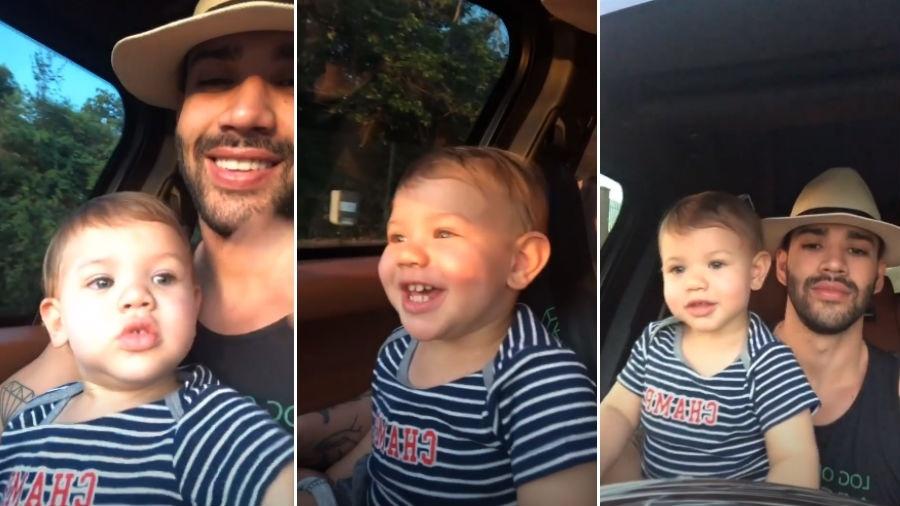 Gusttavo Lima com o filho Gabriel - Reprodução/Instagram
