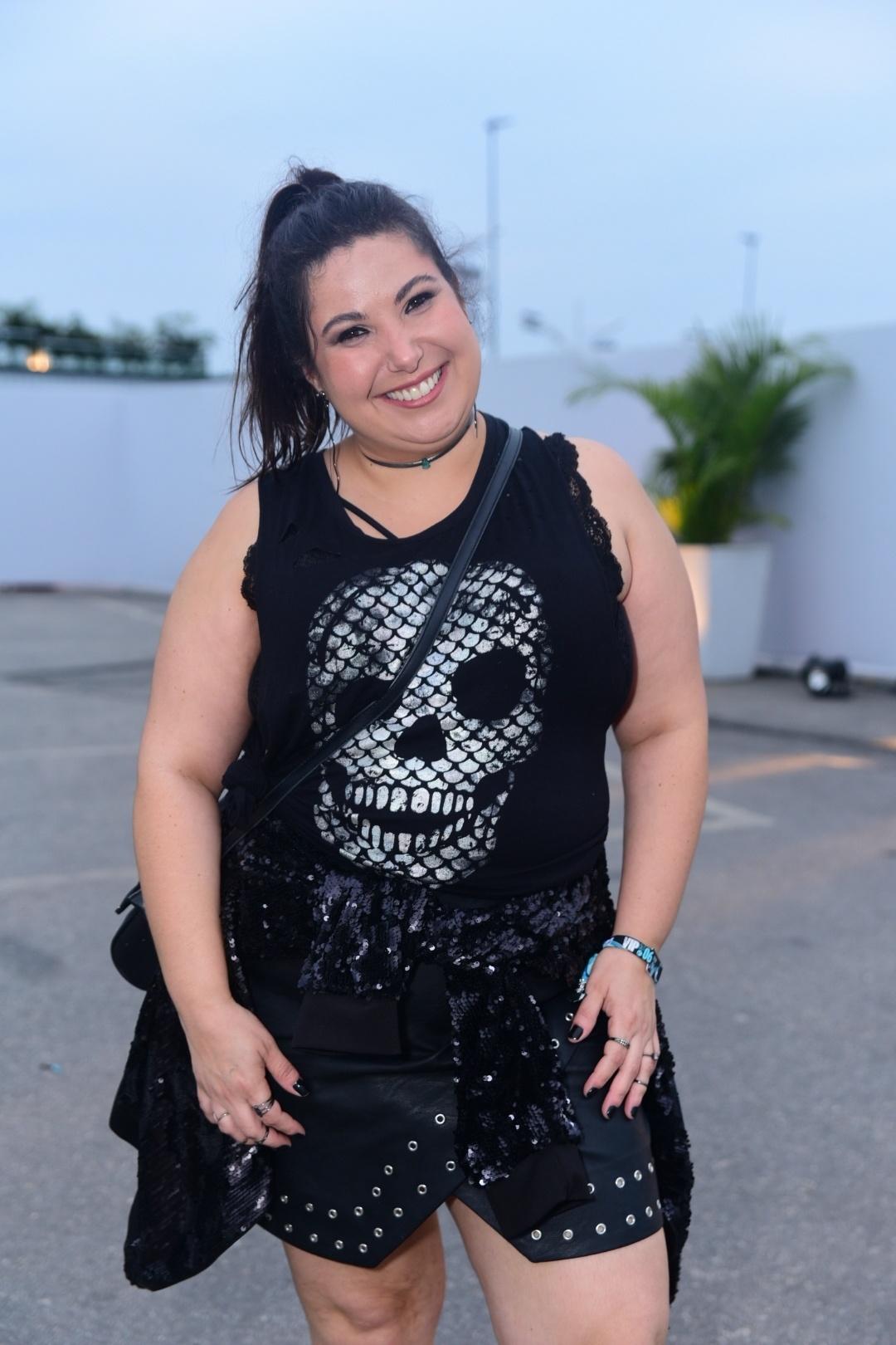 A atriz Mariana Xavier marca presença no último dia do Rock in Rio 2019 - Leo Franco / AgNews