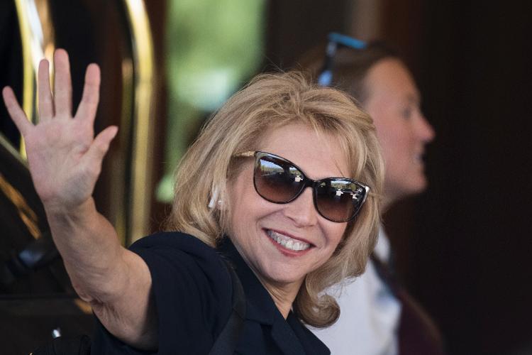 10.07.2018 - Shari Redstone, filha de Sumner Redstone e atual administradora das empresas da família - Drew Angerer/Getty Images - Drew Angerer/Getty Images