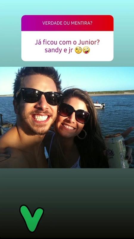 Renata del Bianco e Junior Lima nos stories - Reprodução/ Instagram - Reprodução/ Instagram