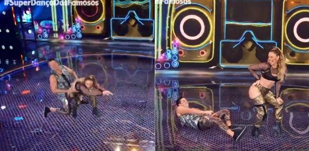 Super Dança dos Famosos: Paolla Oliveira dá bundada em instrutor - Vimarsana News