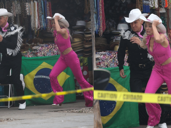 Bandeira do Brasil apareceu em fotos do set do filme 'Barbie'