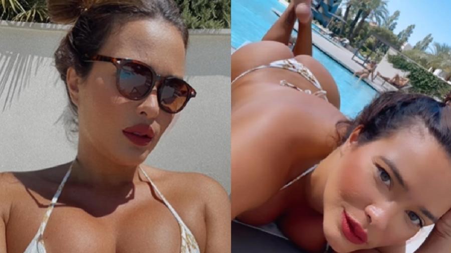 Geisy Arruda posou de biquíni à beira da piscina - Reprodução/Instagram