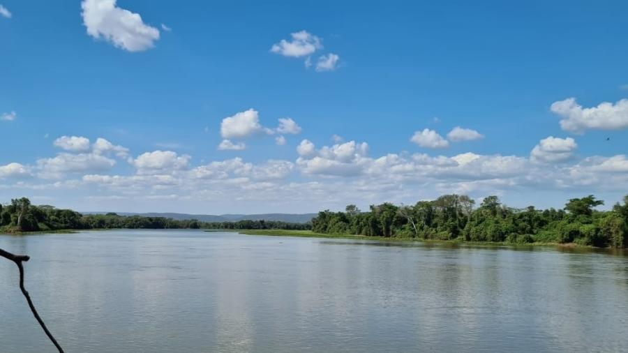 Vista do Rio Paraguai na cidade de Cáceres, no Mato Grosso