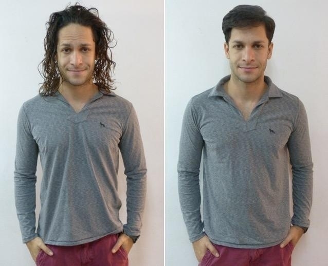 22.set.2015 - O ator mostra visual novo após o fim das gravações de "Verdades Secretas" - Reprodução/Twitter/rainercadete