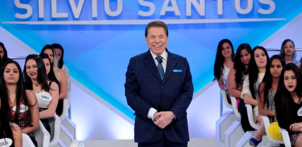 O apresentador Silvio Santos em seu programa no SBT - Lourival Ribeiro/Divulgação/SBT