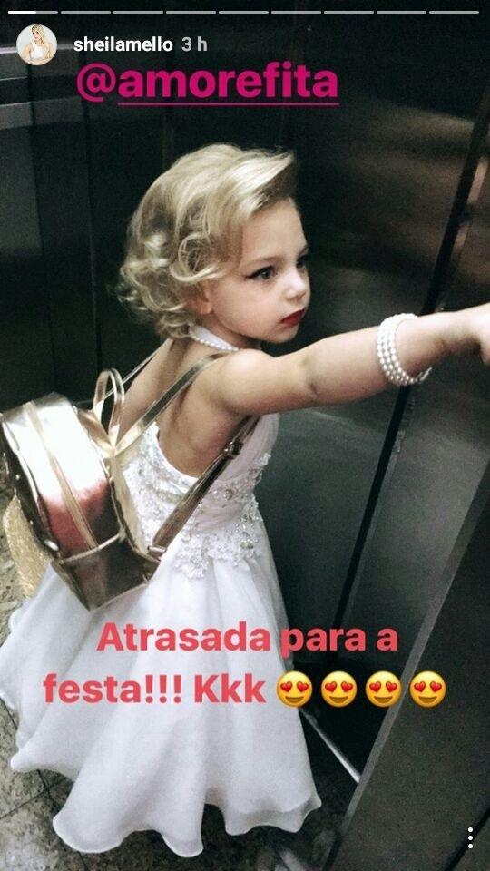 Filha de Sheila Mello e Fernando Scherer, Brenda se transforma em Marilyn Monroe para comemorar seus quatro anos - Reprodução/Instagram/sheilamello
