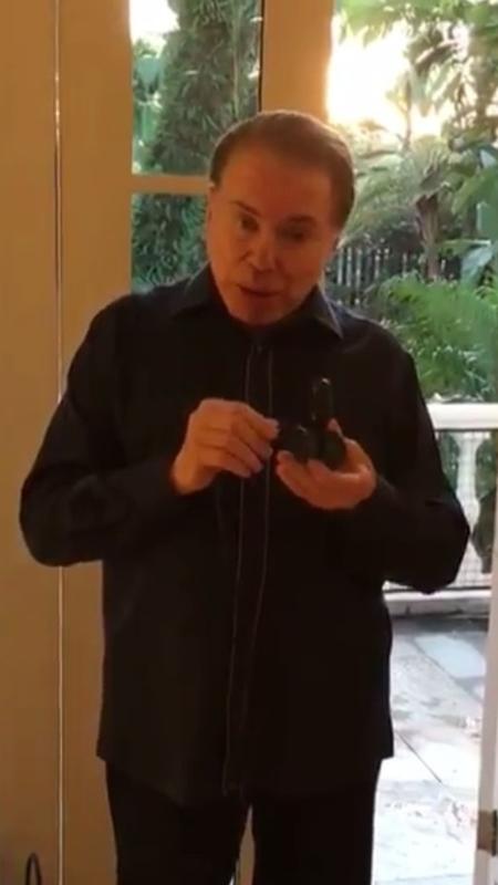 Silvio Santos ensina a instalar antena de TV digital em vídeo divulgado pela filha, Patricia Abravanel - Reprodução/Instagram/patriciaabravanel