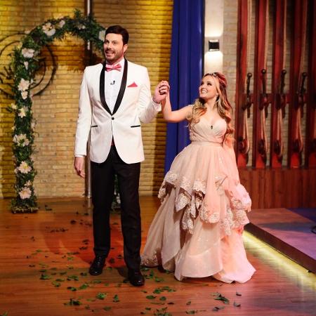 Larissa Manoela usa vestido do filme "Meus 15 anos" em valsa no "The Noite" - Gabriel Cardoso/SBT - Gabriel Cardoso/SBT