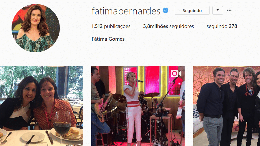 Fátima Bernardes muda sobrenome no Instagram - Reprodução/Instagram