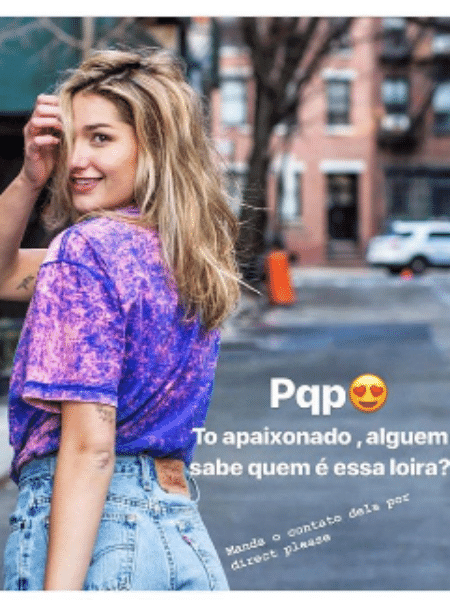 Bruno Montaleone se declara para Sasha - Reprodução/Instagram