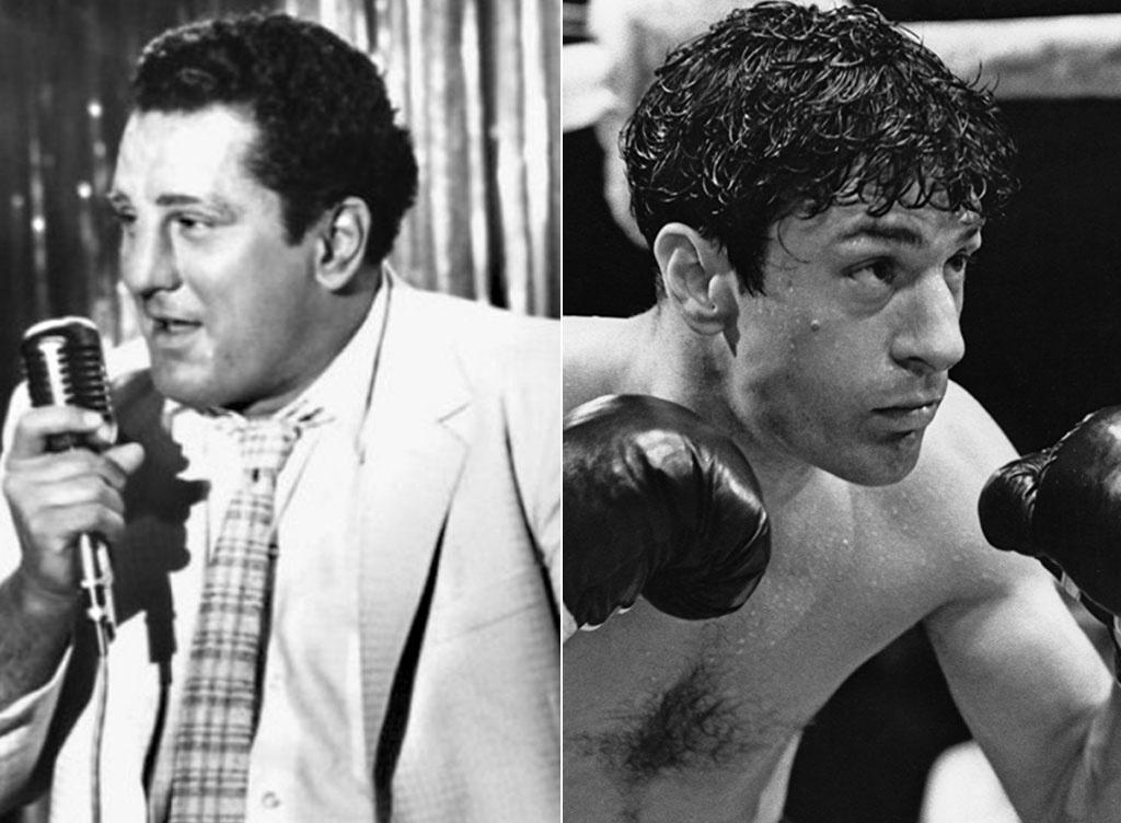 Robert De Niro em dois momentos bem diferentes no filme "Touro Indomável" (1980) - Divulgação