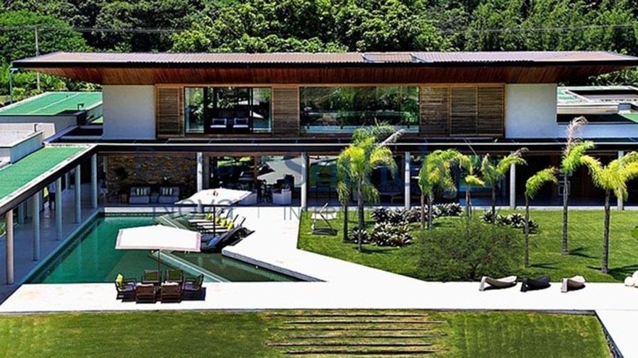 Mansão de Neymar em Mangaratiba tem dois pavimentos e heliponto exclusivo - Reprodução