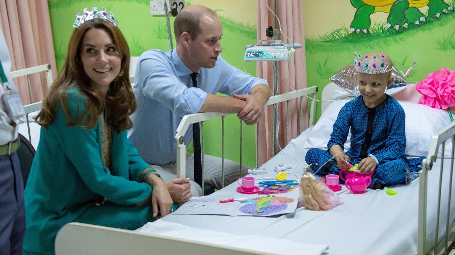 Príncipe William e Kate Middleton visitam hospital oncológico no Paquistão - Arthur Edwards/Pool via Reuters