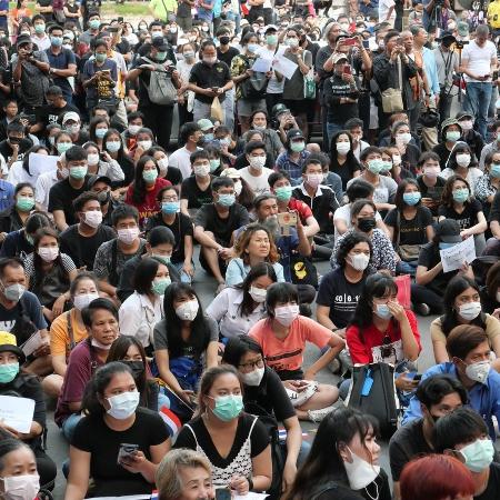 Protesto pró-democracia em Bangkok, na Tailândia - iStock