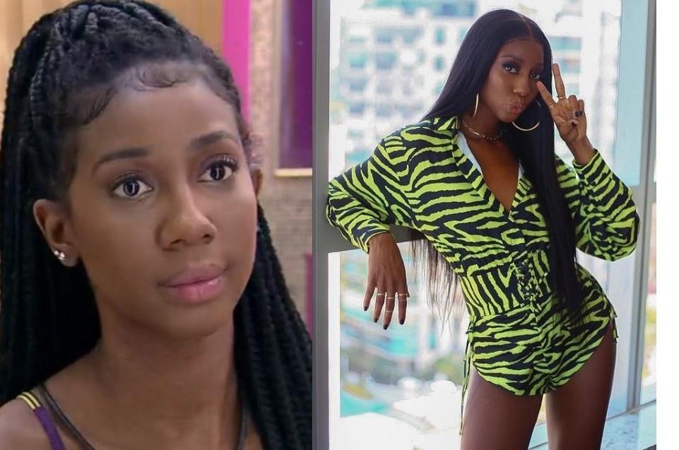 BBB 21: Camilla de Lucas na casa e ao sair do reality - Reprodução/TV Globo/Instagram