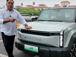Chinês, Jaecoo J6 é SUV elétrico 4x4 que une passado e futuro no design