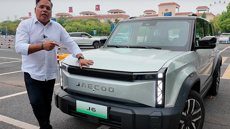 Jaecoo J6 é SUV 4x4 totalmente elétrico com visual 'quadrado' e robusto