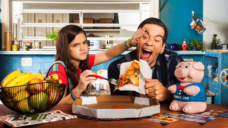 Mel Maia e Leandro Hassum em "A Cara do Pai" - Sérgio Zalis/Divulgação/TV Globo - Sérgio Zalis/Divulgação/TV Globo