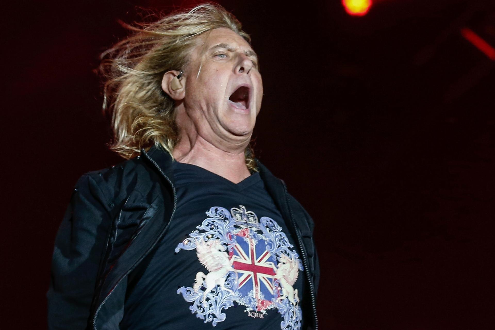Joe Elliott, vocalista do Def Leppard, se apresenta no Palco Mundo do Rock in Rio 2017 - Marco Antonio Teixeira/UOL