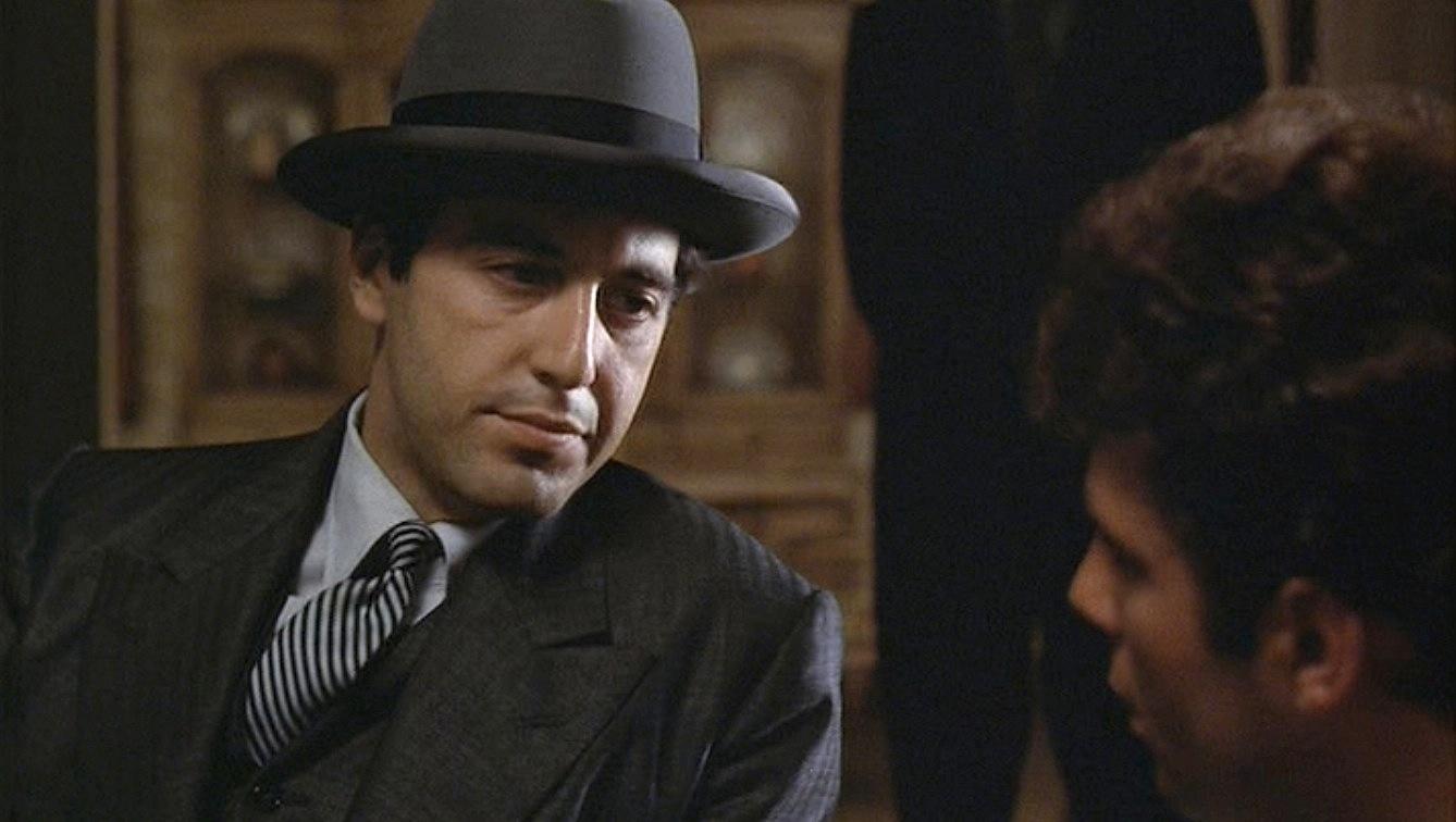 Al Pacino e Gianni Russo em cena de "O Poderoso Chefão" (1972) - Divulgação