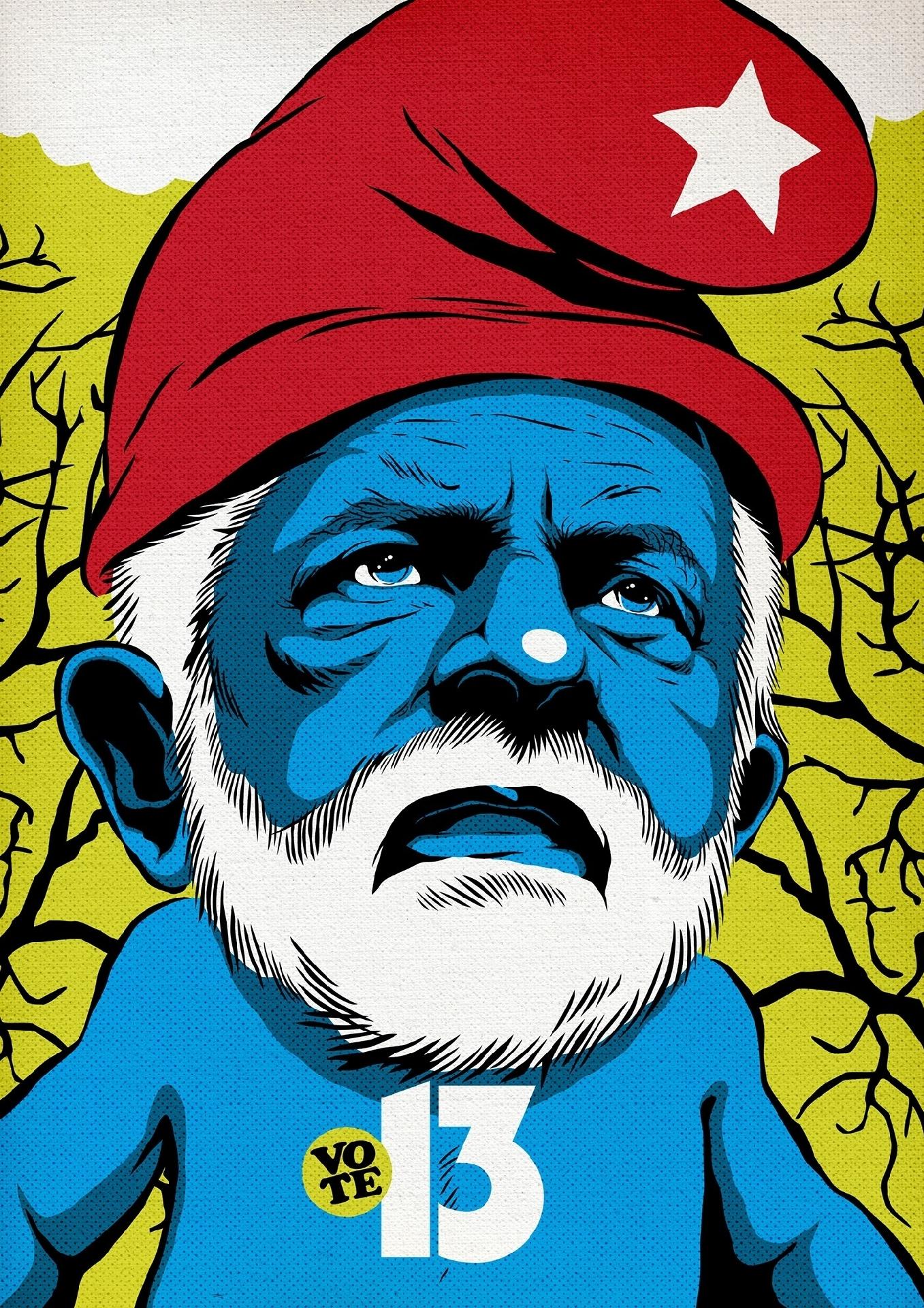 Lula (PT), preso por corrupção e lavagem de dinheiro, se transforma no Papai Smurf - Butcher Billy