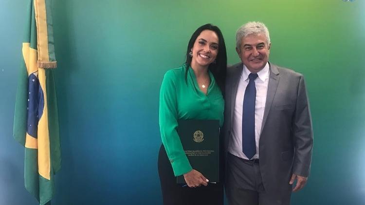 Izabella Camargo em posse de ministro Marcos Pontes - Reprodução/Instagram/izabellacamargoreal - Reprodução/Instagram/izabellacamargoreal