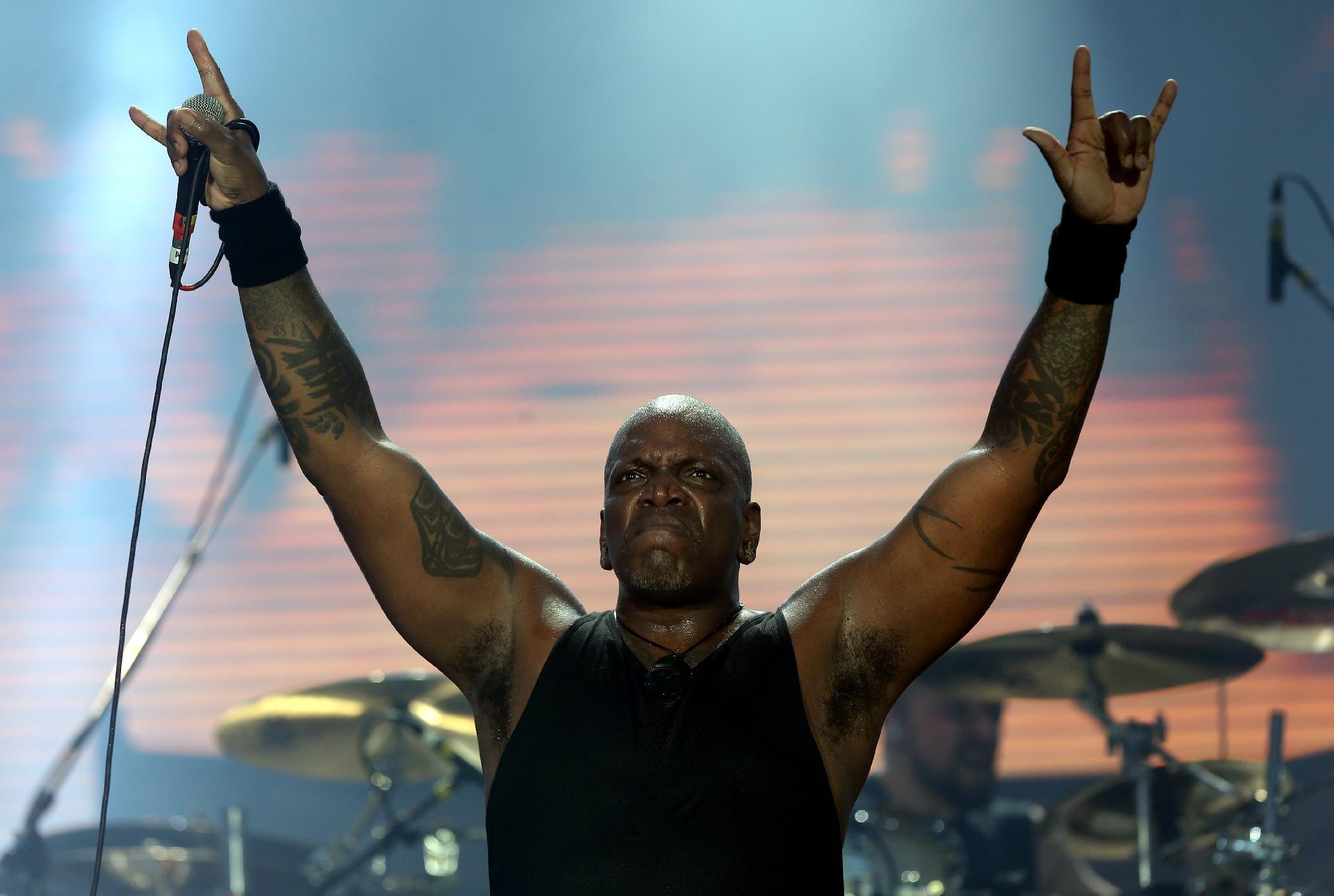 Derrick Green, vocalista do Sepultura, no Rock In Rio 2019 - WILTON JUNIOR/ESTADÃO CONTEÚDO