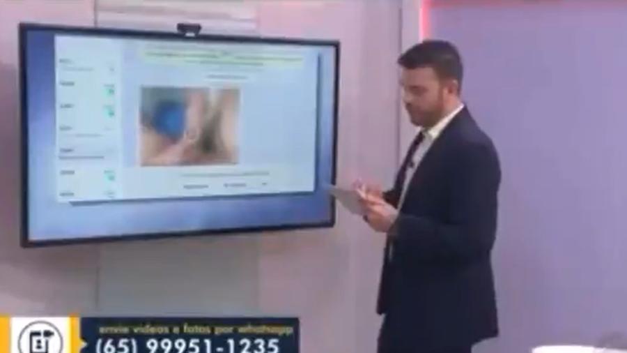Acidentalmente, Globo do MT mostra homem pelado durante telejornal matinal - Reprodução/TV Globo