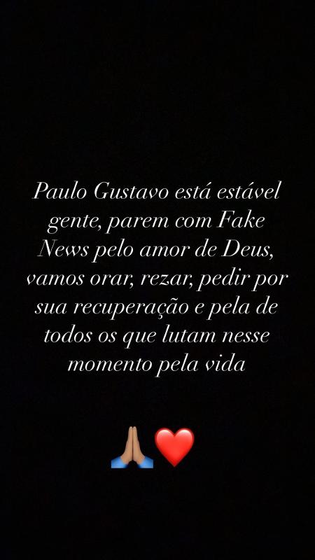 Preta Gil publicou texto nos Stories - Reprodução/Instagram @pretagil - Reprodução/Instagram @pretagil