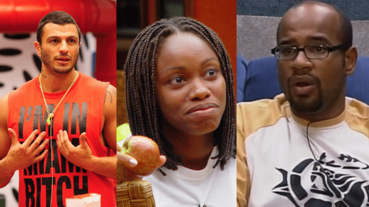 Bambam, Vanessa e André Gabeh no BBB 1 - Reprodução/TV Globo - Reprodução/TV Globo