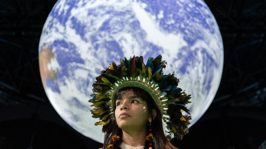 Ativista indígena Txai Suruí desembarcou na COP-27, no Egito, na qualidade de produtora executiva de um filme candidato ao Oscar - Gabriel Uchida/Divulgação