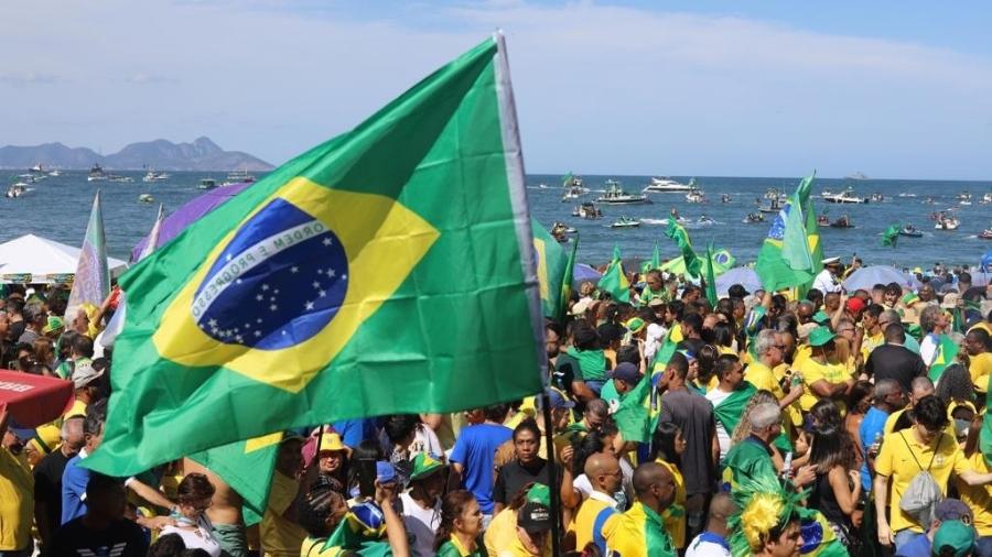 Público na manifestação de 7 de setembro no Rio de Janeiro  - Zô Guimarães/UOL