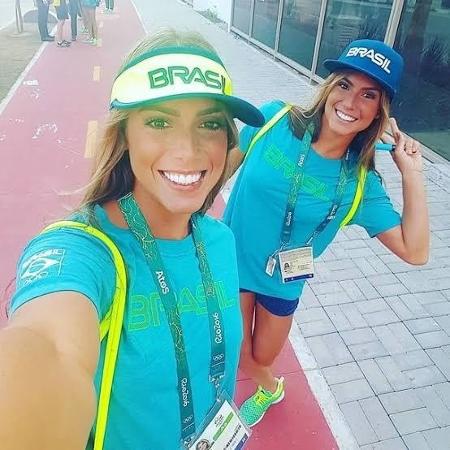 As ex-atletas olímpicas de natação artística Bia e Branca Feres - Arquivo pessoal