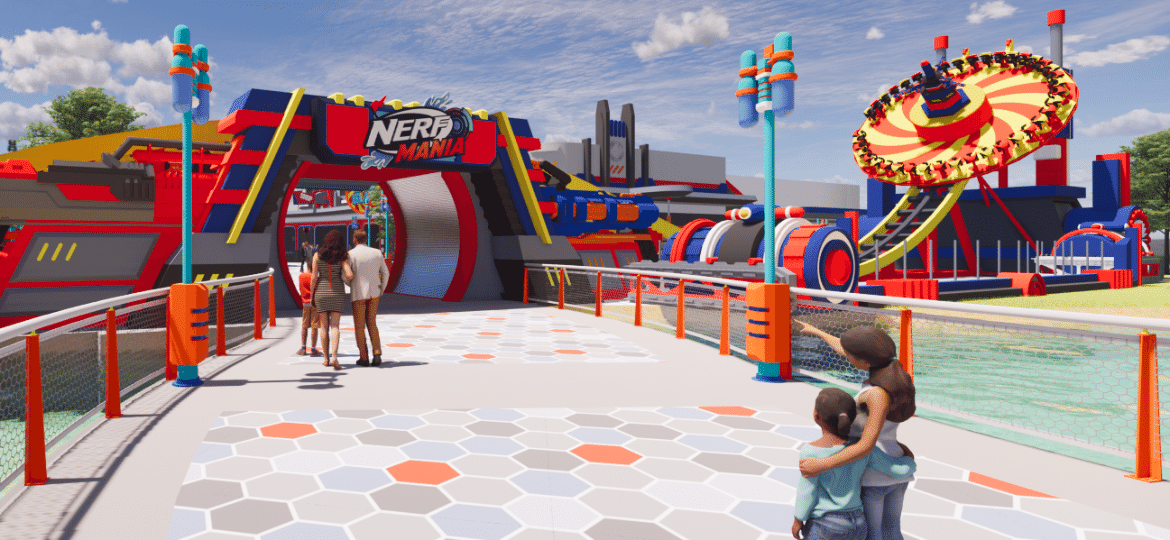 Nerf Mania: nova área temática do Beto Carrero World será inspirada em brinquedos que lançam dardos e jatos d"água - Divulgação/Beto Carrero World