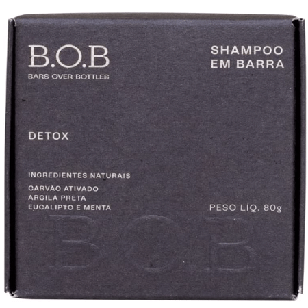 B.O.B Shampoo em Barra Detox, - Divulgação - Divulgação