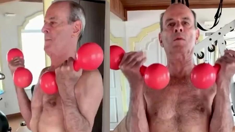 Ney Matogrosso mantém rotina de exercícios aos 82 anos