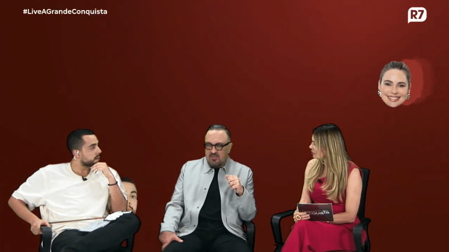 Rachel Sheherazade, Rodrigo Carelli e Lucas Selfie falam sobre nova temporada de A Grande Conquista - Reprodução/X