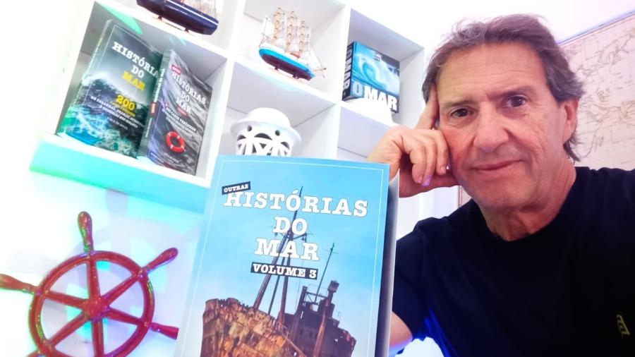 Jorge de Souza lança hoje o volume 3 da coleção "Histórias do Mar", com 100 novos casos verídicos