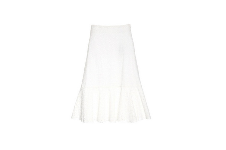 Saia midi de laise de algodão, da Lili Jane à venda na Style Market. Preço: R$ 134,35. Informações: www.stylemarket.com.br | Preço e disponibilidade pesquisados em outubro de 2015 e sujeitos a alterações - Divulgação