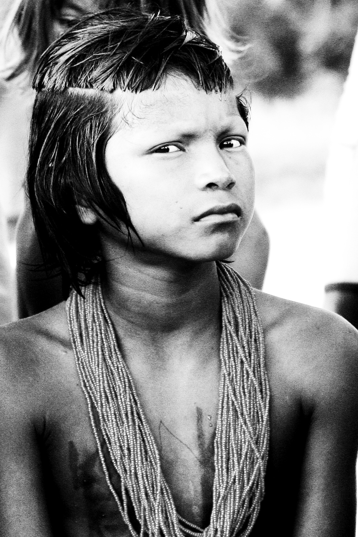 Kraho? - Rapaz durante ritual de empenamento - Gisa Müller/Divulgação