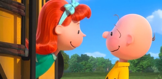 A "garotinha ruiva" apareceu ao lado de Charlie Brown na animação "Snoopy e Charlie Brown - O Filme", de 2015 - Reprodução