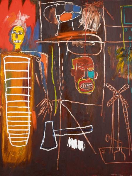 "Air Power", de Jean-Michel Basquiat, obra mais cara de Bowie - Reprodução - Reprodução