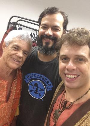 João Velho, na foto, com Tião D'ávila e Heitor Martinez - Divulgação - Divulgação