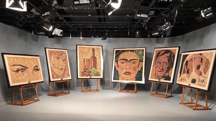 Quadros de Gugu Liberato estarão expostos em feira de vinhos - Divulgação - Divulgação